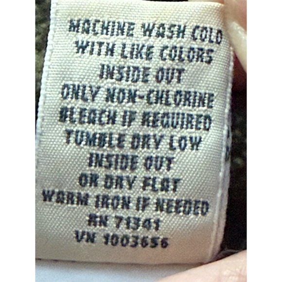 L.L. Bean Women's Med Fleece-Lined Flannel Shirt, Snap-Front Muted Stripes EUC - Picture 7 of 7